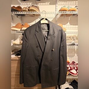 Zara Black Double-Breasted Blazer